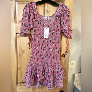 Violet dress Hollywood pink/Loveshackfancy